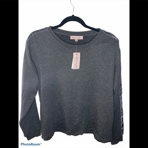 Philosophy Velvet Trim Sweater